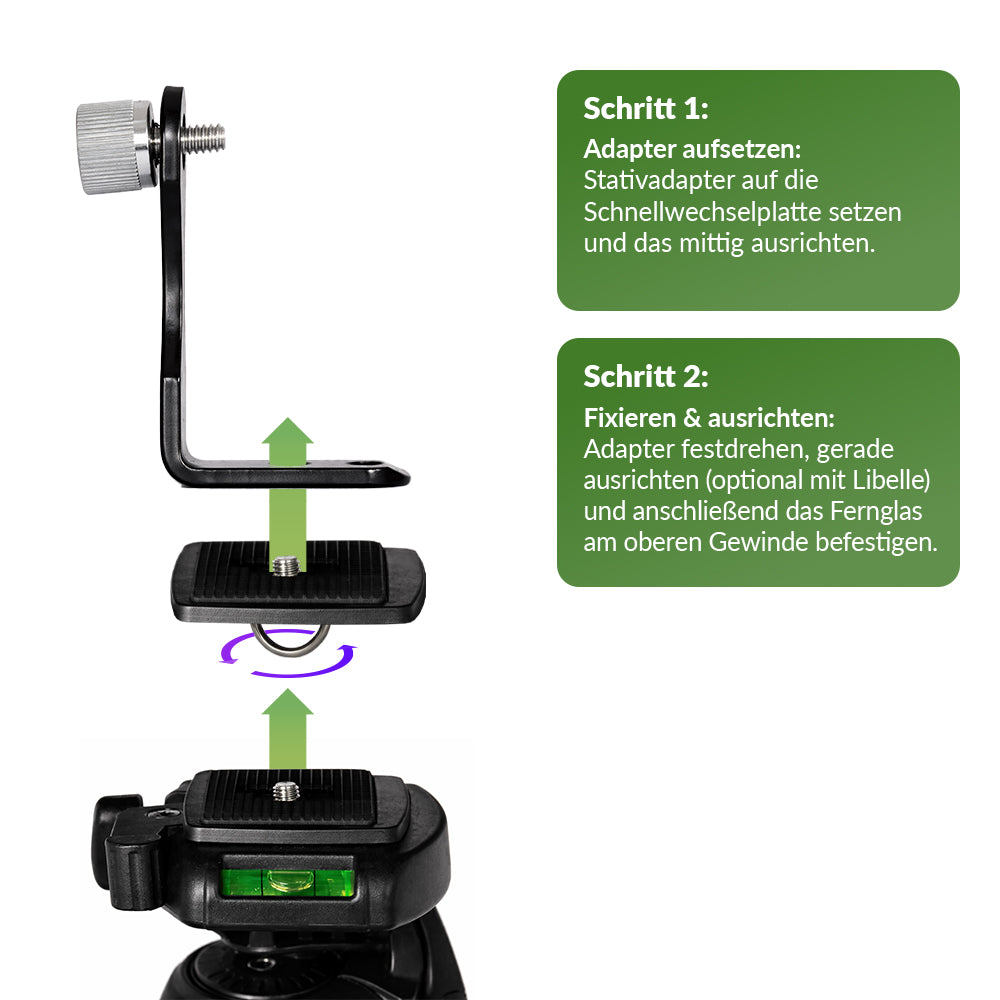 Fernglas Stativadapter